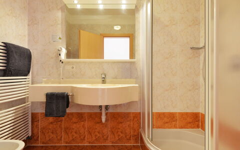 Villandro Villanders 602: Mirror, Tap, Plumbing Fixture, Sink, Bathtub, Property, Building, Bathroom Sink, Bathroom, Plant