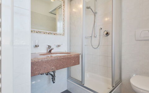 Andriano 602: Bathroom, Property, Room, Tile, Wall, Interior Design, Plumbing Fixture, Tap, Floor, Architecture