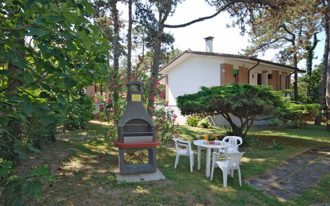 Lignano Pineta 620: Plant, Building, Chair, Tree, Sky, House, Outdoor Furniture, Window, Shade, Grass