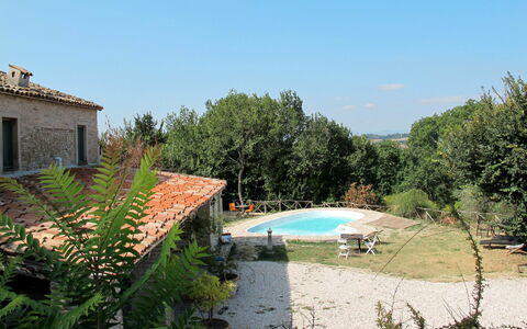 Gabicce Mare 603: Sky, Plant, Water, Property, Building, Azure, Tree, Natural Landscape, Body Of Water, Vegetation