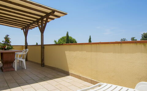 Riparbella 621: Property, Real Estate, Building, Outdoor Furniture, Shade, House, Roof, Furniture, Patio, Room
