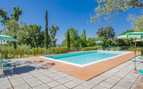 Casale Marittimo 607: Water, Plant, Sky, Swimming Pool, Building, Azure, Tree, Outdoor Furniture, Shade, House