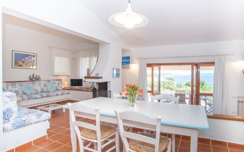 Mare Blù: Table, Furniture, Azure, Wood, Window, Interior Design, Flooring, Floor, Couch, Kitchen