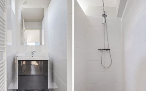 Lauwersoog 602: Mirror, Plumbing Fixture, Property, Sink, Tap, Bathroom, Building, Wall, Shower Head