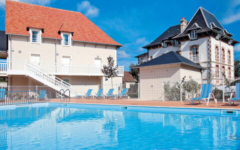 Cabourg 633: Blue, Swimming Pool, Property, Building, House, Town, Architecture, Sky, Home, Real Estate