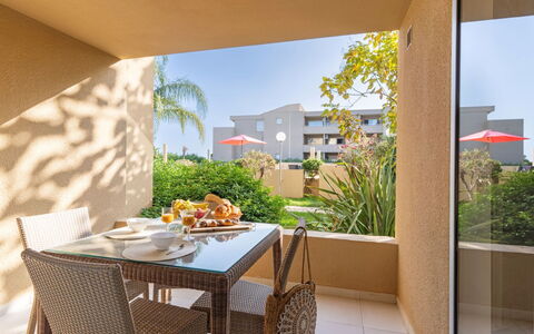 Moriani-Plage 623: Furniture, Apartment, Home, Chair, Shade, Wood Stain, Houseplant, Outdoor Furniture, Balcony, Eco Hotel