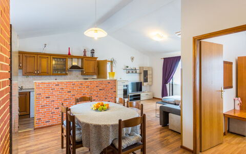 Sandra: Table, Furniture, Property, Chair, Cabinetry, Wood, Interior Design, Orange, Kitchen, Countertop