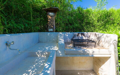 Hrelja: Plant, Plant Community, Furniture, Green, Azure, Outdoor Furniture, Sky, Chair, Vegetation, Sunlight