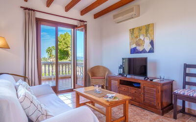 Finca Can Corritx 603.1: Furniture, Property, Table, Picture Frame, Comfort, Interior Design, Lighting, Living Room, Wood, Houseplant