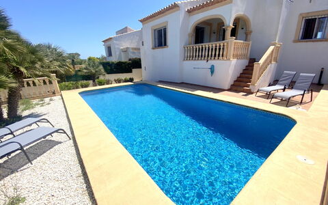 Jávea 711: Building, Property, Sky, Light, Azure, Swimming Pool, Plant, Window, Shade, Tree