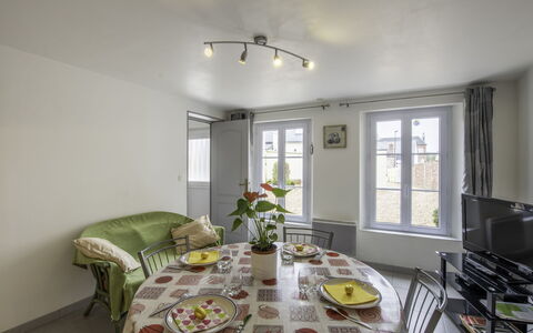 Le Champ des Mouettes: Table, Furniture, Property, Window, Plant, Interior Design, Cabinetry, Chair, Lighting, Building