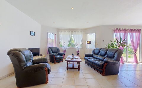 Ker Laouen: Furniture, Flooring, Interior Design, Couch, Floor, Ceiling, Living Room, Room, Table