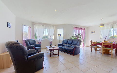 Ker Laouen: Flooring, Floor, Furniture, Couch, Living Room, Hardwood, Chair, Wood Flooring, Houseplant