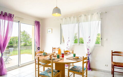Ker Laouen: Furniture, Property, Window, Table, Plant, Chair, Curtain, Wood, Interior Design, Decoration