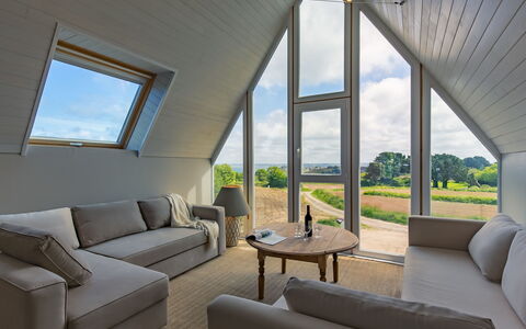 La Belle Vue: Couch, Furniture, Sky, Property, Building, Window, Plant, Comfort, Shade, Interior Design