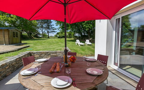 La Belle Vue: Table, Property, Furniture, Plant, Chair, Outdoor Table, Outdoor Furniture, Shade, Interior Design, Wood