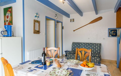 Ty Kerveal: Table, Property, Furniture, Blue, Building, Picture Frame, Tableware, Azure, Lighting, Interior Design