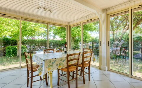 La Côte D'Argent: Plant, Furniture, Table, Chair, Shade, Interior Design, Wood, Porch, Outdoor Table, Tree