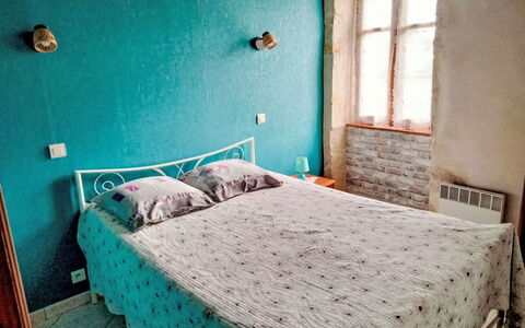 La Bergerie: Bed, Bedroom, Bedding, Bed Sheet, Wall, Furniture, Linens, Floor, Interior Design, Bed Frame