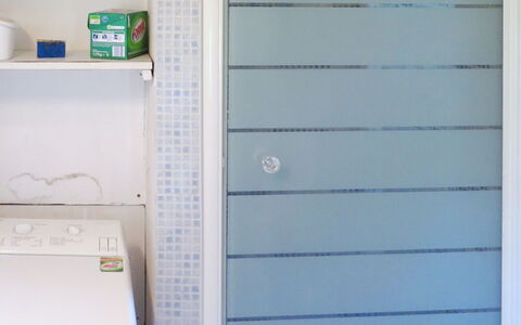 Marquefabe: Bathroom, Room, Door, Window Covering, Architecture, Window, Interior Design, Tile, House, Building