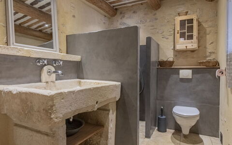 Côté Place: Plumbing Fixture, Tap, Sink, Bathroom Sink, Bathroom, Wood, Interior Design, Building, Mirror, Flooring