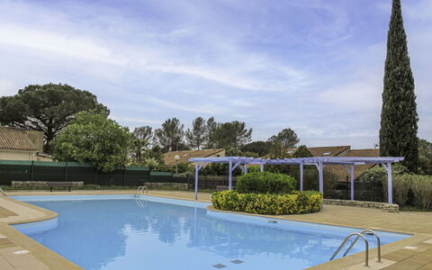 Tiny Blue: Water, Sky, Cloud, Plant, Daytime, Property, Swimming Pool, Tree, Shade, Body Of Water