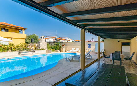 Dika: Water, Property, Plant, Swimming Pool, Shade, Sunlounger, Azure, Sky, Outdoor Furniture, Window