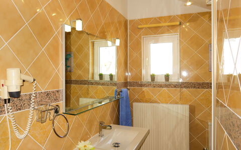 Blekic: Bathroom, Room, Property, Interior Design, Tile, Yellow, Building, Wall, Architecture, Real Estate