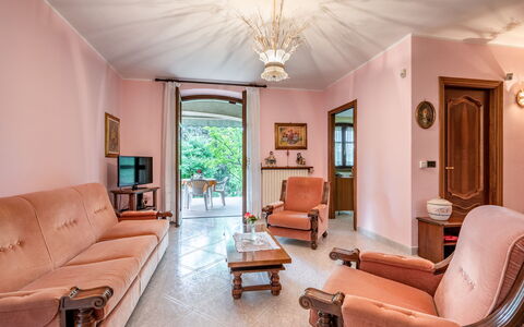 Culla di Stelle: Couch, Furniture, Picture Frame, Table, Building, Chair, Interior Design, Lighting, Living Room, Floor