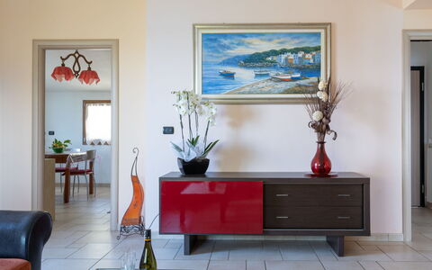 Villa Ginestra: Room, Furniture, Interior Design, Living Room, Property, Wall, Table, House, Building, Home