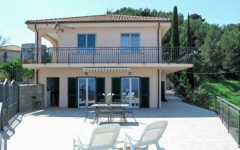 La Pineta (Slr112): Building, Property, Furniture, Window, Sky, Chair, Tree, Shade, Architecture, Plant