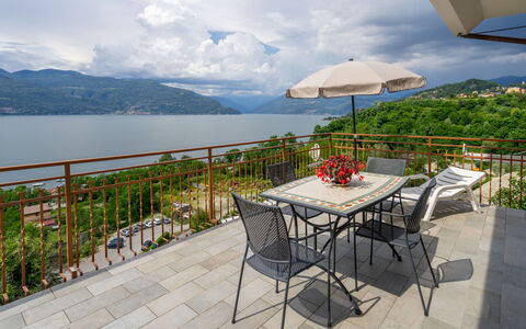 Montesole: Property, Balcony, Real Estate, House, Building, Vacation, Apartment, Table, Furniture, Room