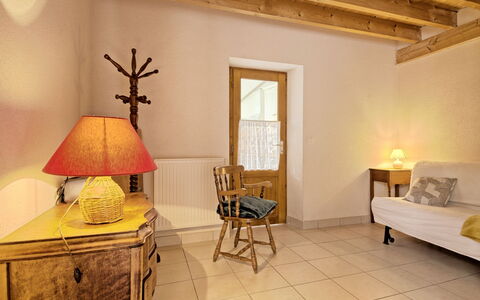 Moulin Bastard: Furniture, Property, Table, Wood, Lighting, Interior Design, Architecture, Lamp, Floor, Window