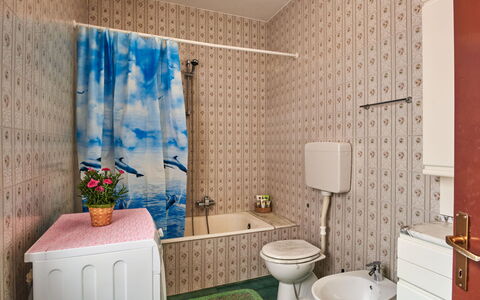 Simoni (Gla107): Plumbing Fixture, Property, Tap, Plant, Sink, Bathroom Sink, Bathroom Cabinet, Purple, Bathroom, Building