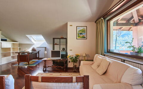 Terrazzo Fiorito: Furniture, Property, Picture Frame, Azure, Wood, Lighting, Interior Design, Comfort, Floor, Flooring