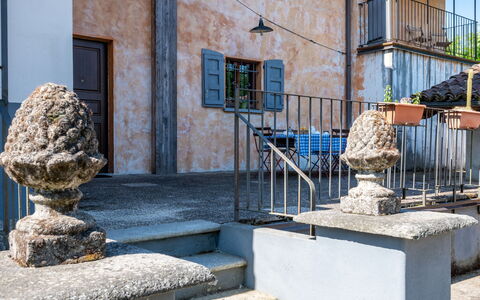 Cascina Villa (Ast231): Daytime, Property, Water, Window, Building, Azure, Wood, Stairs, Road Surface, Door