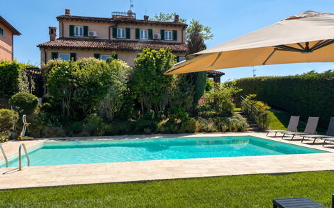 Ca' Del Vento: Swimming Pool, Residential Area, Resort, Outdoor Furniture, Home, Garden, Sunlounger, Estate, Hacienda, Landscaping