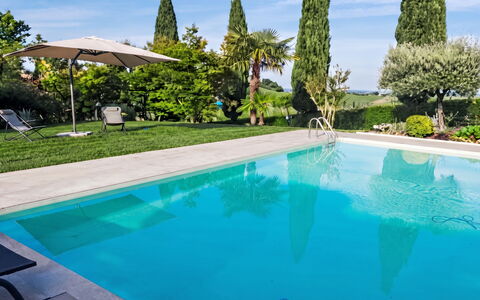 Ca' Del Vento: Swimming Pool, Blue, Resort, Eco Hotel, Shade, Landscaping, Outdoor Furniture, Garden, Leisure, Thermae