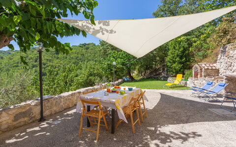 Rosario: Table, Furniture, Sky, Daytime, Property, Plant Community, Plant, Chair, Botany, Shade