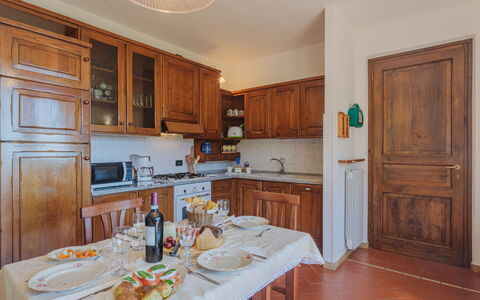 Luca: Cabinetry, Countertop, Furniture, Food, Table, Kitchen Appliance, Wood, Kitchen, Interior Design, Door
