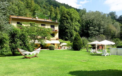 Bagni di Lucca 622: Plant, Sky, Cloud, Property, Building, Nature, Green, Tree, Botany, House