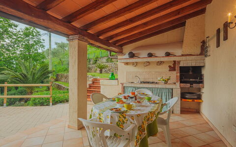 Alba: Table, Plant, Furniture, Property, Chair, Building, Wood, Porch, Outdoor Furniture, Interior Design