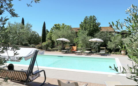 Le Terrazze: Water, Plant, Swimming Pool, Sky, Azure, Tree, Shade, Building, Outdoor Furniture, Umbrella
