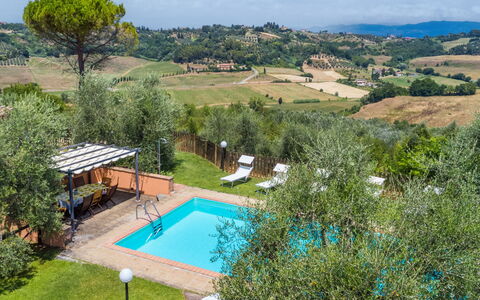 Casale L'Uliveta: Sky, Water, Cloud, Plant, Swimming Pool, Tree, Land Lot, Grass, Natural Landscape, Landscape
