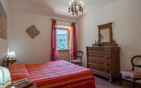 Podere le Ripe: Bedroom, Room, Furniture, Property, Bed, Bed Sheet, Bed Frame, Interior Design, Real Estate, Floor