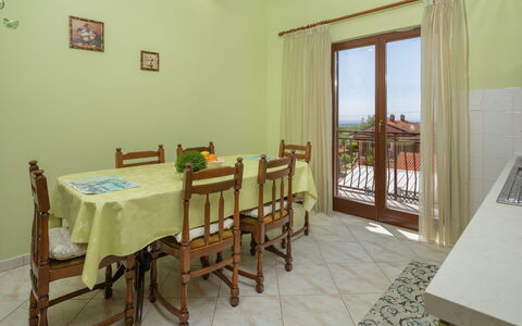 Poreč Kaštelir 655: Room, Property, Floor, Furniture, Dining Room, Table, Building, House, Interior Design, Real Estate