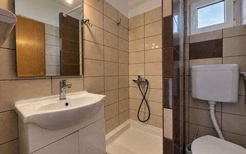 Krk Krk 669: Bathroom, Plumbing Fixture, Bathroom Sink, Flooring, Interior Design, Floor, Sink, Toilet, Tap, Room