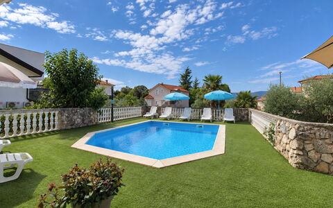 Krk Krk 669: Blue, Swimming Pool, Resort, Landscaping, Estate, Garden, Shade, Outdoor Furniture, Villa, Eco Hotel