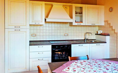Le Rose D'Antan 607.6: Room, Furniture, Property, Kitchen, Countertop, Cabinetry, Building, Interior Design, House, Floor