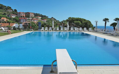 San Lorenzo al Mare 638: Water, Sky, Property, Swimming Pool, Azure, Outdoor Furniture, Plant, Tree, Sunlounger, Leisure